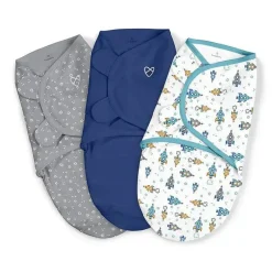 Summer Infant - SwaddleMe Original Swaddle 3 PkLarge (3-6 meses) Superstar Boy Online