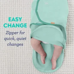 Summer Infant Luxe Easy Change 2 Pk Swaddle Água Indigo S/M Sale