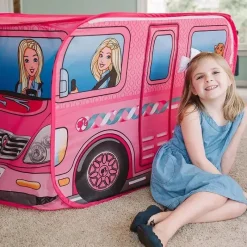 Sunny Days Entertainment,LLC Sunny Days - Barbie Dream Camper Play Tenda Pop Up Rosa Sale