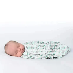 Summer Infant Swaddle de verão SwaddleMe Luxe Easy Change Swaddle - Gotas de Goma 2Pk, 0-3M Fashion