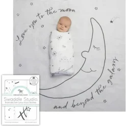 Swaddle Designs – Cobertores de musselina 3Pk, te amo até a lua Clearance