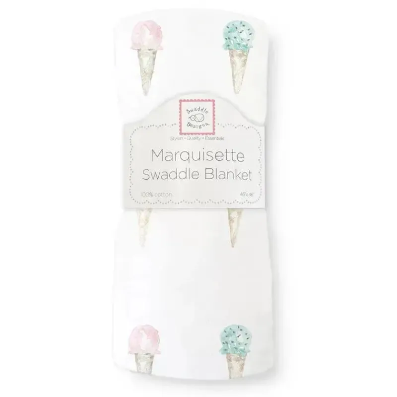 swaddle_designs__cobertor_SKUecCJwVt9_0.webp Swaddle Designs - Cobertor Marquisette Swaddle, Casquinhas de Sorvete em Aquarela Fashion