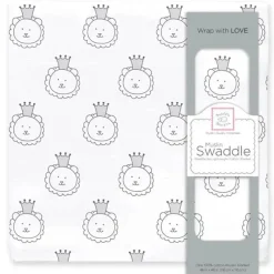 Swaddle Designs - Cobertor de musselina Royal Lion Fashion