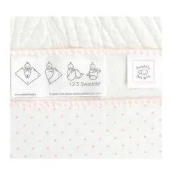 Swaddle Designs – Cobertor Swaddle Ultimate, Rosa Pastel e Pontos Sterling Fashion