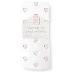 Swaddle Designs - Manta Swaddle Marquisette Aimee, Corações Rosa Online