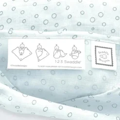 Swaddle Designs - 3Pk Bubbly Soft Blue, Marquisette Swaddles Hot