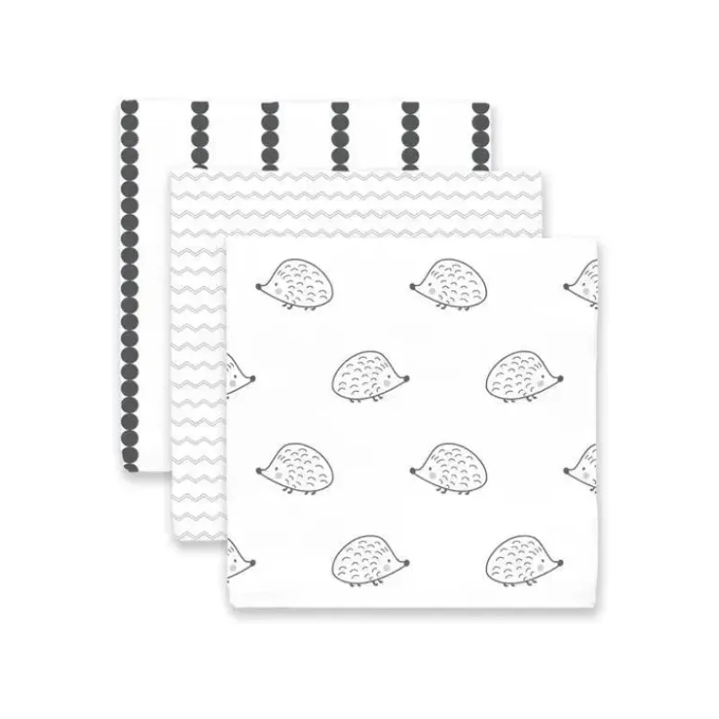 swaddle_designs__pk_manta_SKUdoALlSNS_2.webp Swaddle Designs - 3Pk mantas de musselina, ouriço e caipira Fashion