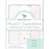 Swaddle Designs - 3Pk mantas de musselina, festa rosa Hot