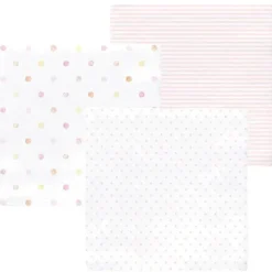 Swaddle Designs - 3Pk mantas de musselina, festa rosa Hot