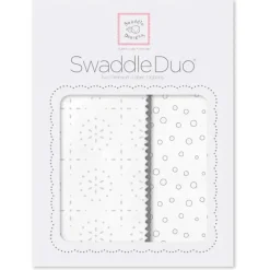 Swaddle Designs - 2Pk Swaddleduo, Sterling Sparklers e Bubble Dots Fashion