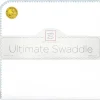 Swaddle Designs – Ultimate Swaddle Blanket, branco com acabamento em azul pastel Discount