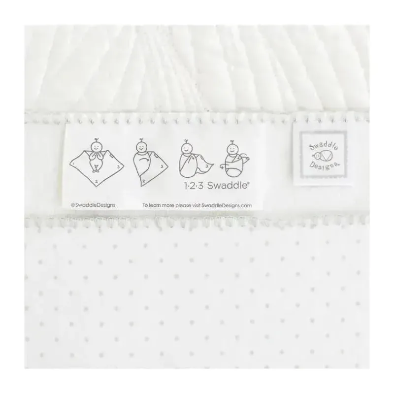 swaddle_designs__ultimate_SKUbxKwRXzU_2.webp Swaddle Designs – Ultimate Swaddle Blanket, branco com acabamento em azul pastel Discount