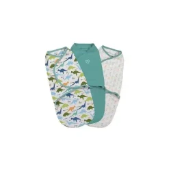 SwaddleMe Original Swaddle 3-Pack, Origami Dino (Pequeno) New