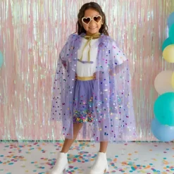 Sweet Wink - Lavender Confetti Cape Kids Dress Up Best
