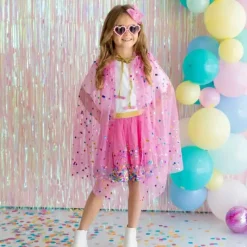 Sweet Wink - Raspberry Confetti Cape Kids Dress Up Cape Outlet