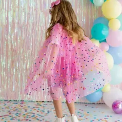 Sweet Wink - Raspberry Confetti Cape Kids Dress Up Cape Outlet