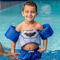 Swimways - Colete salva-vidas Batman Swim Trainer (Pfd), Certificado pela Guarda Costeira Clearance