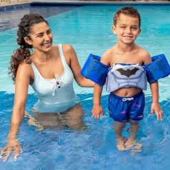 Swimways - Colete salva-vidas Batman Swim Trainer (Pfd), Certificado pela Guarda Costeira Clearance