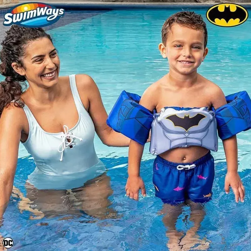 swimways__colete_salvavid_SKUdOTlsdvN_5.webp Swimways - Colete salva-vidas DC Batman Swim Trainer New
