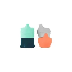 Tomy Tampas e copos para canudos de silicone com bico confortável e universal New