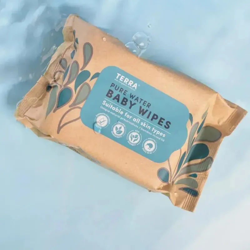 terra__ct_bamboo_water_wi_SKU7rEwVSkn_4.webp Terra Baby Terra - 24Ct Bamboo Water Wipes Pacote de viagem puro da Nova Zelândia Hot
