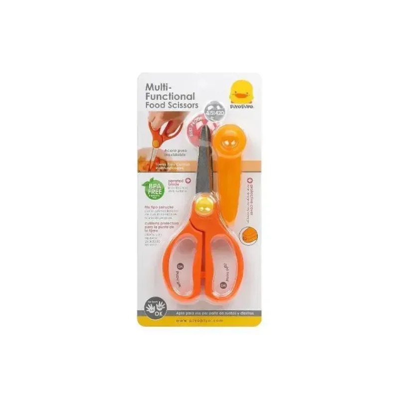 tesoura_de_comida_multius_SKUnhim5F0q_2.webp Piyo Piyo Tesoura de comida multiuso , laranja New