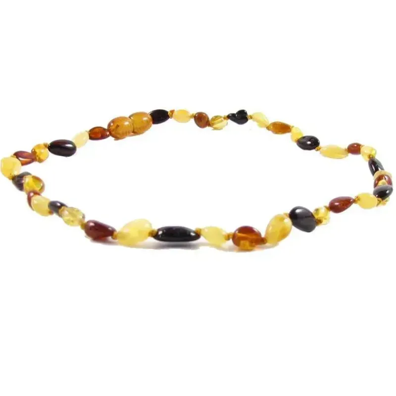 the_amber_monkey__colar_d_SKUzRKf9Zv4_0.webp The Amber Monkey - Colar de âmbar báltico polido de 12 a 13 polegadas, Multi Bean POP Discount