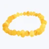 The Amber Monkey - Pulseira elástica de âmbar báltico limão bruto de 7 a 8 polegadas Discount