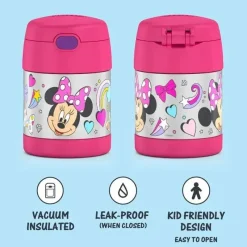 Thermos - Frasco de comida isolado de aço inoxidável de 10 oz com colher, Minnie pré-escolar Best