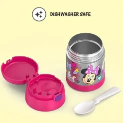 Thermos - Frasco de comida isolado de aço inoxidável de 10 oz com colher, Minnie pré-escolar Best