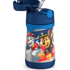 Thermos - Garrafa de canudo de aço inoxidável com isolamento a vácuo de 10 onças, Paw Patrol Boy Best