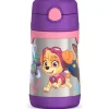 Thermos - Garrafa de canudo de aço inoxidável com isolamento a vácuo de 10 onças, Paw Patrol Girl Clearance