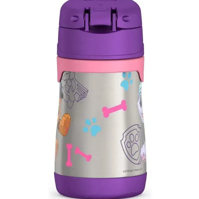thermos__garrafa_de_canud_SKU9X6ijcoe_4.webp Thermos - Garrafa de canudo de aço inoxidável com isolamento a vácuo de 10 onças, Paw Patrol Girl Clearance