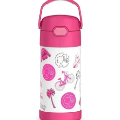 Thermos - garrafa de canudo isolada de aço inoxidável de 12 onças, Barbie Hot