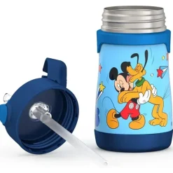 Thermos - Garrafa de canudo de aço inoxidável com isolamento a vácuo de 10 onças, Mickey Mouse Online