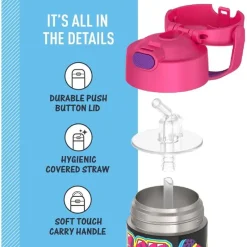 Thermos - 12Oz. Funtainer® Water Bottle W/ Straw, That Girl Lay Lay Best