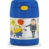 Thermos - Pote de alimentos com isolamento a vácuo de aço inoxidável com colher, 10 oz, Minions Discount