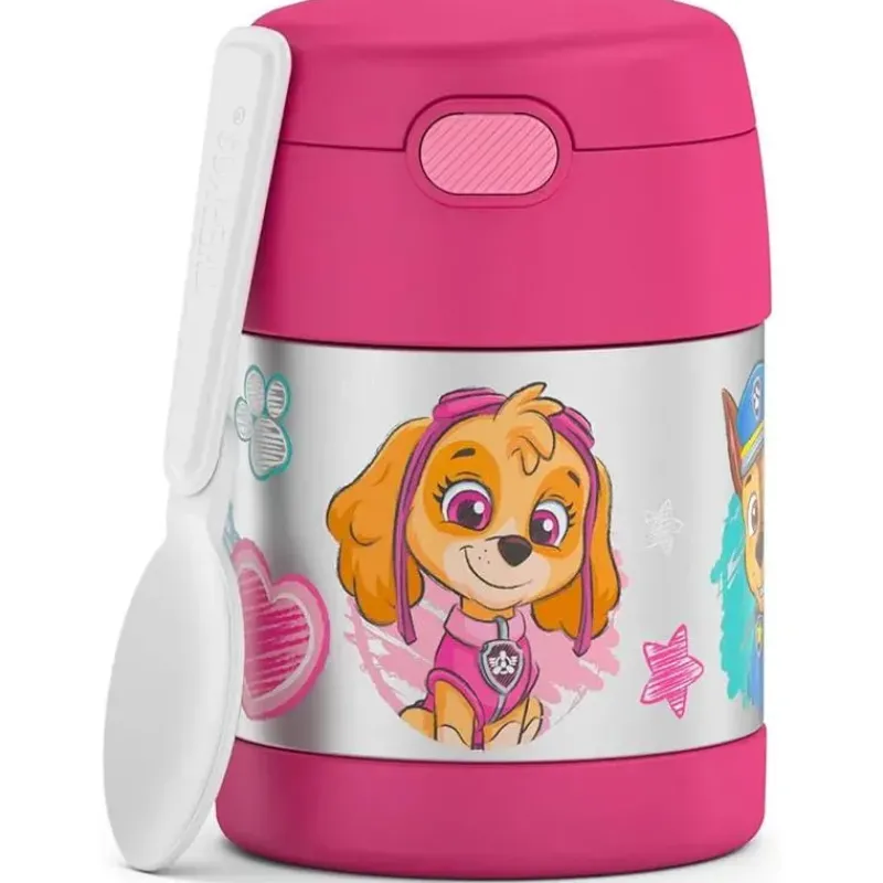 thermos__pote_de_comida_c_SKU0F0CWR8Y_0.webp Thermos - Pote de comida com isolamento a vácuo de aço inoxidável com colher, 10 oz, Paw Patrol Girl Hot