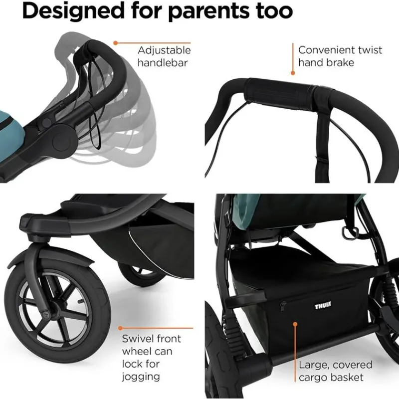 thule__urban_glide__singl_SKUzoKSiWPb_2.webp Thule - Urban Glide 3 Single Child All-Terrain Stroller, Blue Best