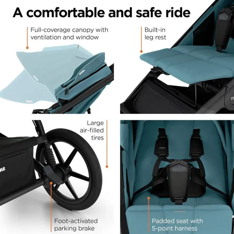 thule__urban_glide__singl_SKUzoKSiWPb_3.webp Thule - Urban Glide 3 Single Child All-Terrain Stroller, Blue Best