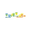 Nuby Tigelas de armazenamento 4Pk com tampa e colher - as cores podem variar Clearance