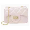 Tiny Treats - Classic Quilted Shiny Mini Bag, Pearl Online