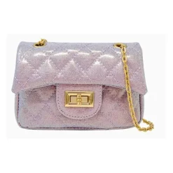 Tiny Treats - Classic Quilted Sparkle Mini Purse, Baby Purple Sale