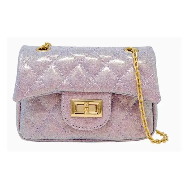 tiny_treats__classic_quil_SKU9XRfQWjG_0.webp Tiny Treats - Classic Quilted Sparkle Mini Purse, Baby Purple Sale