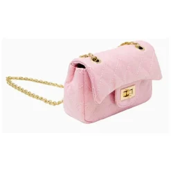 Tiny Treats - Classic Quilted Sparkle Mini Purse, Baby Purple Sale