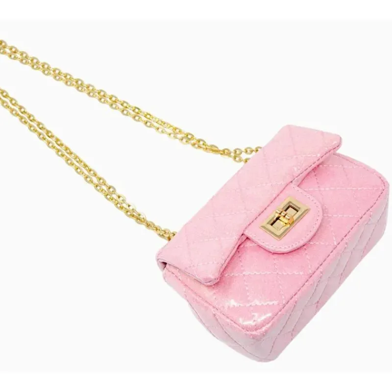 tiny_treats__classic_quil_SKU9XRfQWjG_4.webp Tiny Treats - Classic Quilted Sparkle Mini Purse, Baby Purple Sale