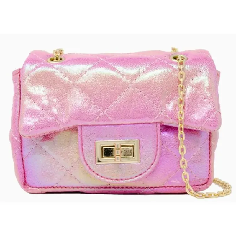tiny_treats__classic_quil_SKUVWViQ9ew_0.webp Tiny Treats - Classic Quilted Shiny Mini Bag, Pink Outlet