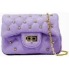 Tiny Treats - Classic Quilted Stud Mini Bag, Purple Outlet