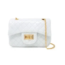 Tiny Treats - Classic Quilted Flower Pearl Handbag Gold Sale