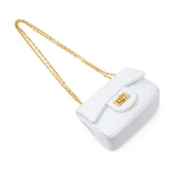 Tiny Treats - Classic Quilted Flower Pearl Handbag Gold Sale